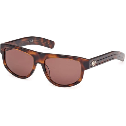 Adidas Women's Sunglasses - Dark Havana Acetate Browline Full Rim Frame | OR0126 5552E ,
