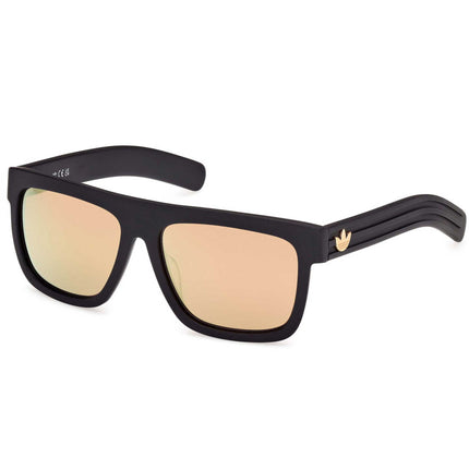 Adidas Unisex Sunglasses - Matte Black Acetate Browline Full Rim Frame | OR0127 5602G ,