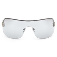 Adidas Unisex Sunglasses - Matte Palladium Metal Shield Half Rim Frame | OR0128 0017V ,