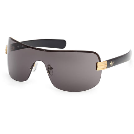 Adidas Unisex Sunglasses - Matte Deep Gold Metal Shield Half Rim Frame | OR0128 0031A ,