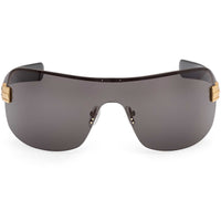 Adidas Unisex Sunglasses - Matte Deep Gold Metal Shield Half Rim Frame | OR0128 0031A ,