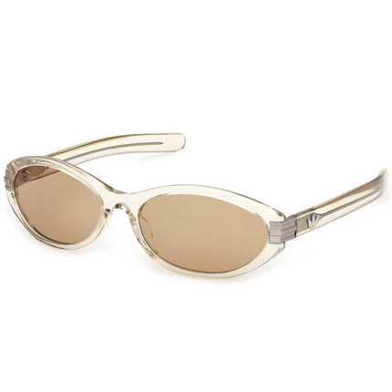 Adidas Unisex Sunglasses - Shiny Yellow Acetate Oval Full Rim Frame | OR0129 5939E ,