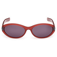 Adidas Unisex Sunglasses - Shiny Bordeaux Acetate Oval Full Rim Frame | OR0129 5969A ,