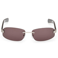 Adidas Unisex Sunglasses - Matte Palladium Metal Rectangular Frame | OR0130 6117E ,