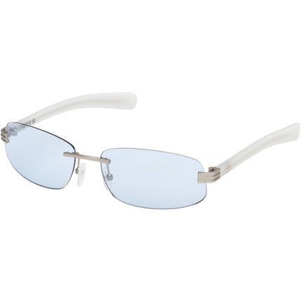 Adidas Unisex Sunglasses - Matte Palladium Rectangular Rimless Frame | OR0130 6117V ,