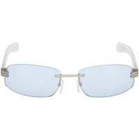 Adidas Unisex Sunglasses - Matte Palladium Rectangular Rimless Frame | OR0130 6117V ,