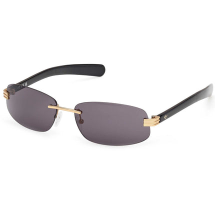 Adidas Unisex Sunglasses - Matte Deep Gold Rectangular Rimless Frame | OR0130 6131A ,