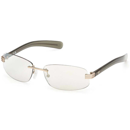 Adidas Unisex Sunglasses - Gold Metal Rectangular Shape Rimless Frame | OR0130 6132C ,