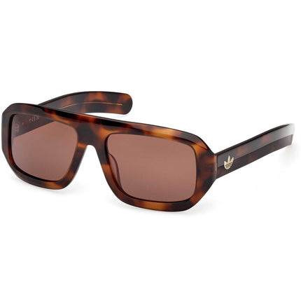 Adidas Unisex Sunglasses - Dark Havana Acetate Aviator Full Rim Frame | OR0131 5852E ,