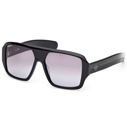 Adidas Unisex Sunglasses - Shiny Black Acetate Aviator Full Rim Frame | OR0132 5701B ,