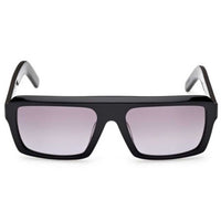 Adidas Unisex Sunglasses - Shiny Black Acetate Rectangular Shape Frame | OR0133 5501B ,