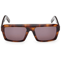 Adidas Unisex Sunglasses - Dark Havana Acetate Rectangular Shape Frame | OR0133 5552E ,
