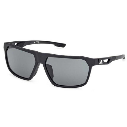 Adidas Men's Sunglasses - Matte Black Acetate Aviator Full Rim Frame | SP0096 6002N ,