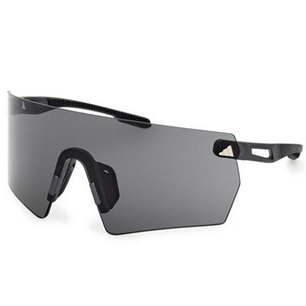 Adidas Unisex Sunglasses - Matte Black Acetate Shield Rimless Frame | SP0098 0002A ,