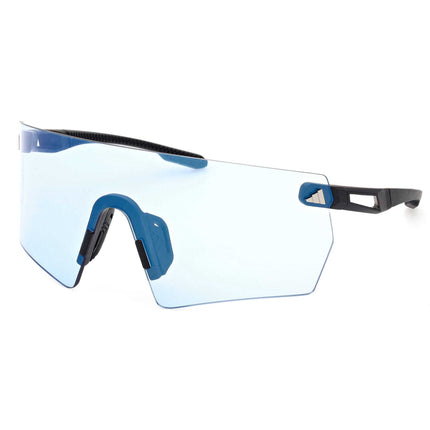 Adidas Unisex Sunglasses - Matte Black Acetate Shield Rimless Frame | SP0098 0002X ,