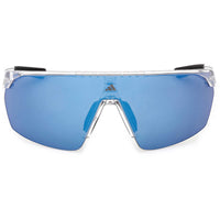Adidas Unisex Sunglasses - Crystal Acetate Shield Shape Half Rim Frame | SP0103 0026X ,