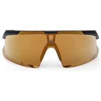 Adidas Unisex Sunglasses - Matte Black Acetate Shield Half Rim Frame | SP0106 0002G ,