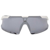 Adidas Unisex Sunglasses - White Acetate Shield Shape Half Rim Frame | SP0106 0021C ,