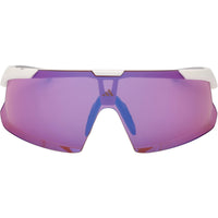 Adidas Unisex Sunglasses - White Acetate Shield Shape Half Rim Frame | SP0106 0021Z ,