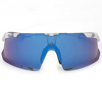 Adidas Unisex Sunglasses - Crystal Acetate Shield Shape Half Rim Frame | SP0106 0026X ,