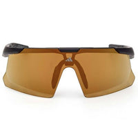 Adidas Unisex Sunglasses - Matte Black Plastic Shield Half Rim Frame | SP0107 0002G ,