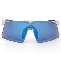 Adidas Unisex Sunglasses - Crystal Plastic Shield Shape Half Rim Frame | SP0107 0026X ,