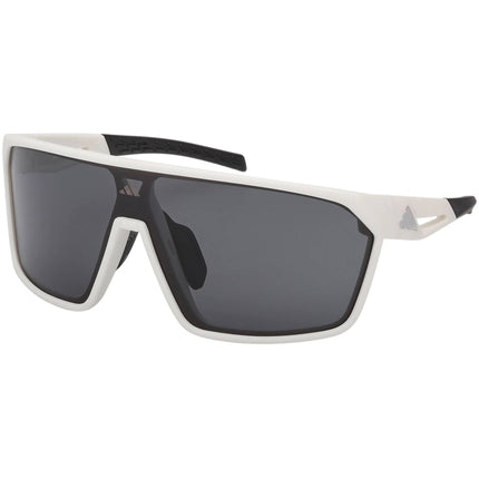 Adidas Unisex Sunglasses - White Acetate Shield Shape Full Rim Frame | SP0108 0021A ,
