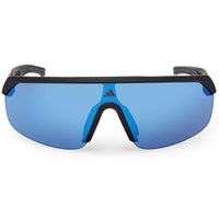 Adidas Women's Sunglasses - Matte Black Plastic Shield Half Rim Frame | SP0109 0002X ,