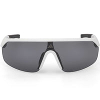 Adidas Women's Sunglasses - White Plastic Shield Shape Half Rim Frame | SP0109 0021A ,