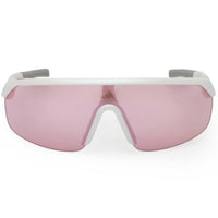 Adidas Women's Sunglasses - White Plastic Shield Shape Half Rim Frame | SP0109 0021Z ,