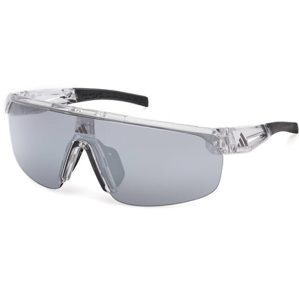 Adidas Women's Sunglasses - Crystal Plastic Shield Shape Half Rim Frame | SP0109 0026C ,