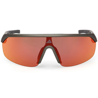 Adidas Women's Sunglasses - Matte Dark Green Plastic Half Rim Frame | SP0109 0097L ,