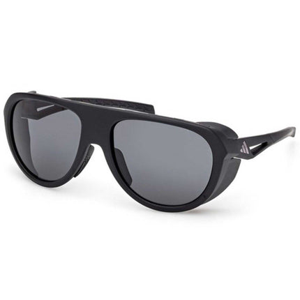 Adidas Unisex Sunglasses - Matte Black Acetate Pilot Full Rim Frame | SP0110 6002A ,