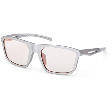 Adidas Unisex Sunglasses - Grey/Other Acetate Rectangular Shape Frame | SP0111 5720L ,