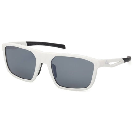 Adidas Unisex Sunglasses - White Acetate Rectangular Full Rim Frame | SP0111 5721D ,