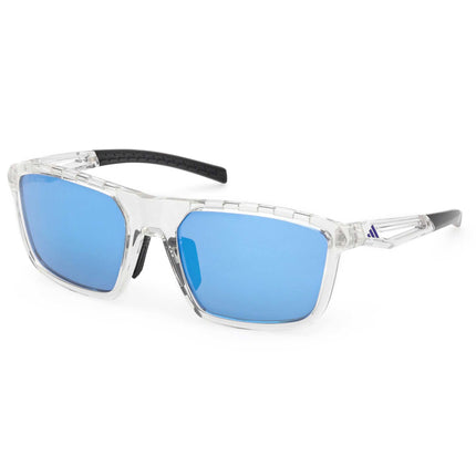 Adidas Unisex Sunglasses - Crystal Acetate Rectangular Full Rim Frame | SP0111 5726X ,
