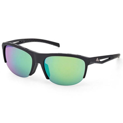 Adidas Unisex Sunglasses - Matte Black Acetate Rectangular Shape Frame | SP0112 6602Q ,