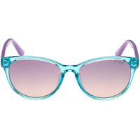 Guess Girl's Sunglasses - Shiny Turquoise Acetate Cat Eye Shape Frame | GU00126 4987Z ,