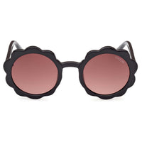Guess Girl's Sunglasses - Shiny Black Acetate Round Full Rim Frame | GU00127 4501F ,