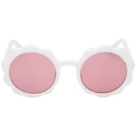 Guess Girl's Sunglasses - White Acetate Round Shape Full Rim Frame | GU00127 4521S ,