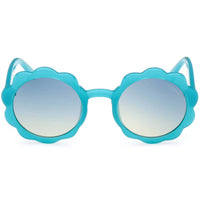 Guess Girl's Sunglasses - Shiny Turquoise Acetate Round Full Rim Frame | GU00127 4587W ,