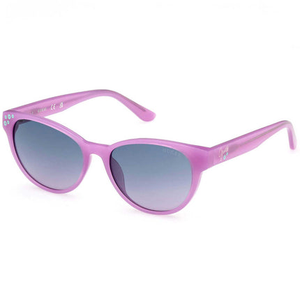 Guess Girl's Sunglasses - Shiny Violet Acetate Cat Eye Full Rim Frame | GU00128 4981W ,