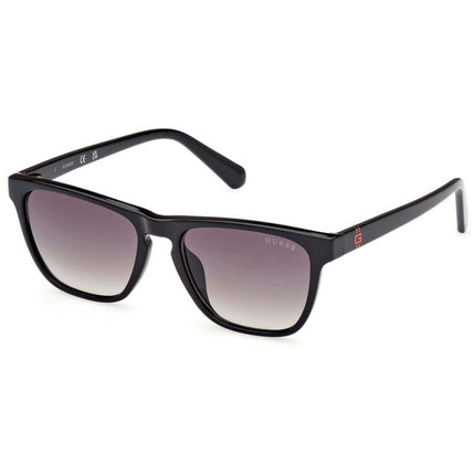 Guess Boy's Sunglasses - Shiny Black Rectangular Full Rim Frame | GU00129 4901B ,
