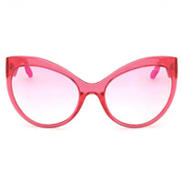 Guess Women's Sunglasses - Shiny Pink Plastic Cat Eye Full Rim Frame | GU00130 6172U ,