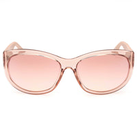 Guess Women's Sunglasses - Shiny Beige Plastic Cat Eye Full Rim Frame | GU00131 6057U ,