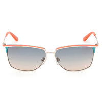 Guess Women's Sunglasses - Pink/Other Metal Rectangular Full Rim Frame | GU00133 5674P ,