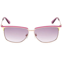 Guess Women's Sunglasses - Violet/Other Metal Rectangular Shape Frame | GU00133 5683Z ,