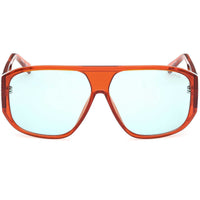 Guess Unisex Sunglasses - Orange/Other Acetate Navigator Shape Frame | GU00135 6144V ,