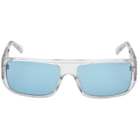 Guess Unisex Sunglasses - Crystal Plastic Rectangular Full Rim Frame | GU00136 6026V ,