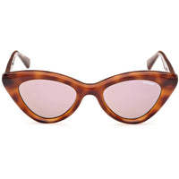 Guess Unisex Sunglasses - Blonde Havana Plastic Cat Eye Full Rim Frame | GU00137 5053C ,